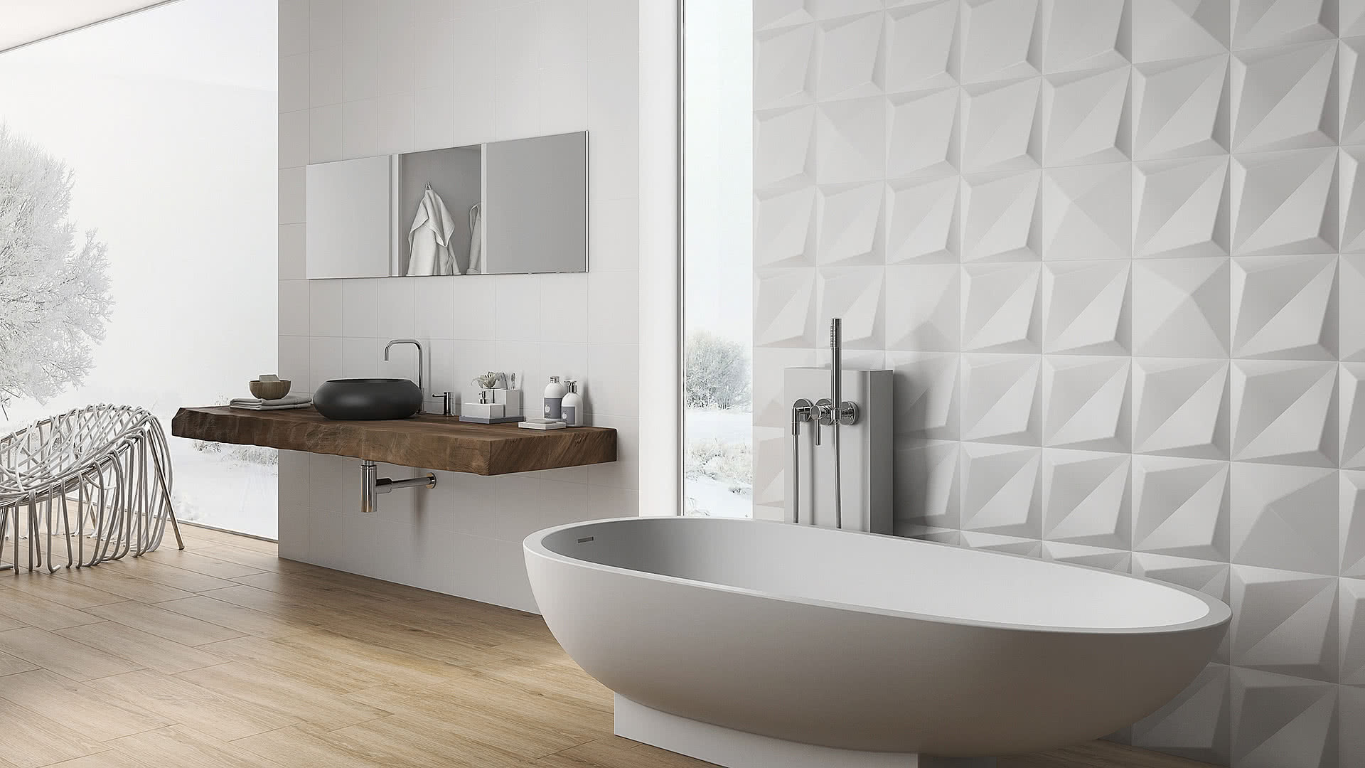 Inspiration salle de bain - carrelage