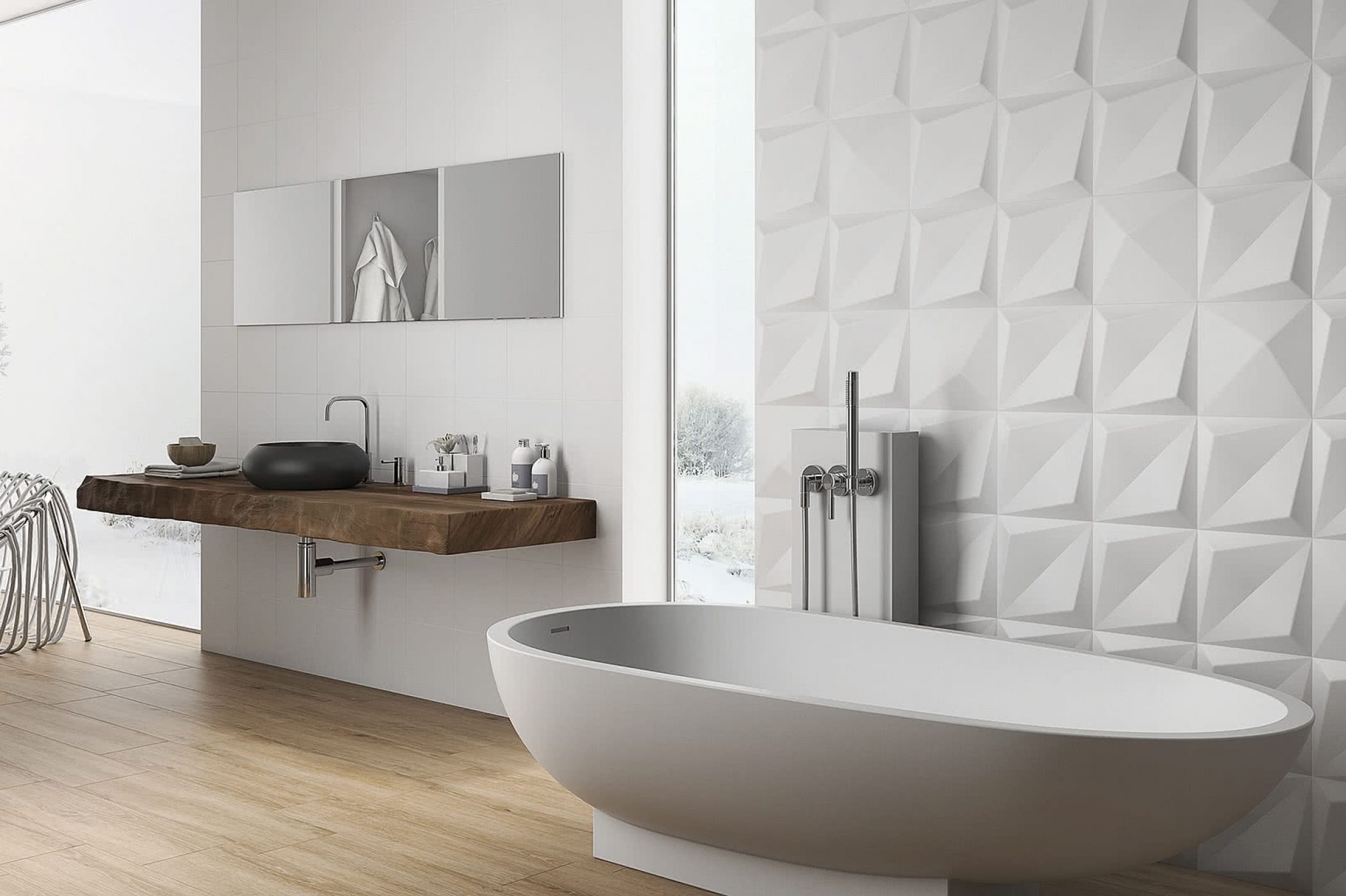 Inspiration salle de bain - carrelage